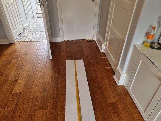 Engineered wood floor installation in Walworth