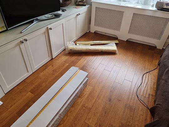 Engineered wood floor installation in Walworth 1