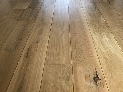 Engineered wood floor installation in Southall