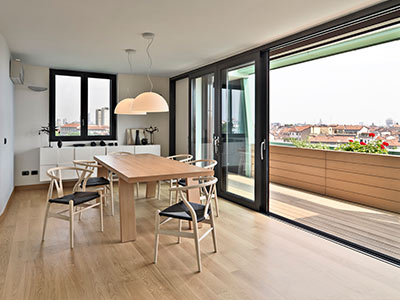 Wood floor installation in Barbican