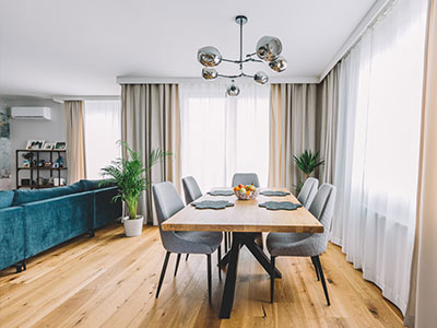 Wood floor installation in Hillington