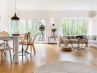 Wood floor fitting in Hillington