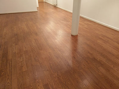Hardwood floor installation in Hillington