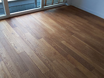 Hardwood floor installation in Westminster