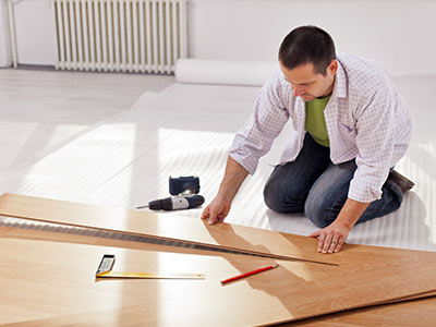 Laminate floor installation in Sutton