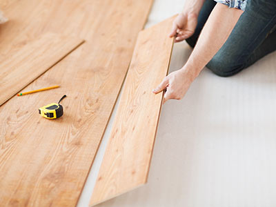 Laminate floor installation in Brompton